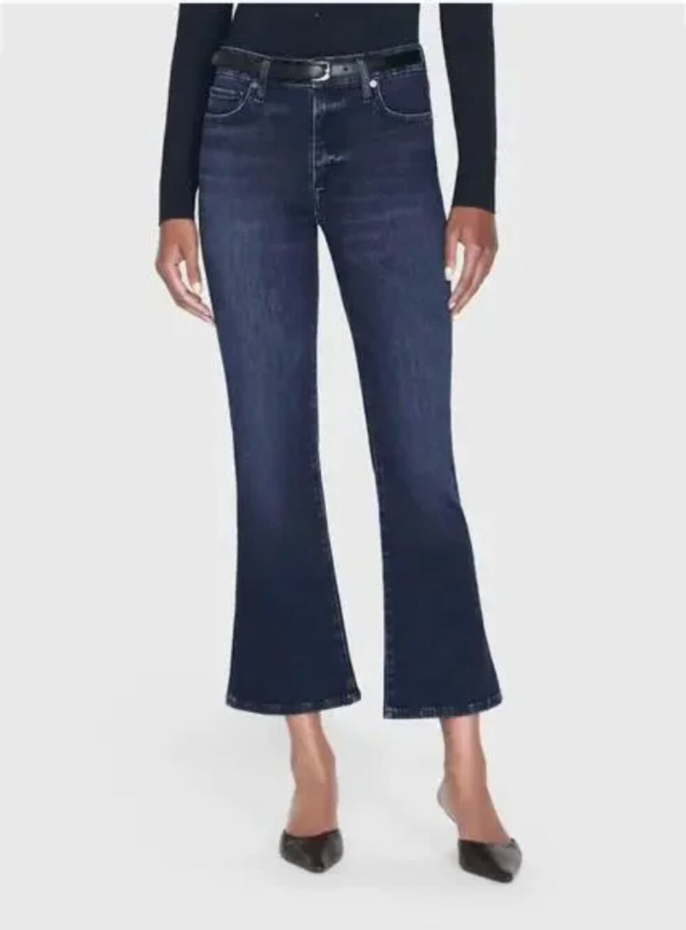 FRAME DENIM NWT Le Crop Mini Boot in Dante Dark Wash // 24